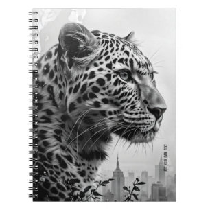 PERSONALIZE Leopard in the City Notebook