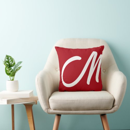 Personalize Letter Pillow Gift Ideas For her Red