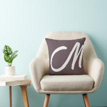 Personalize Letter Pillow Gift Ideas Purple