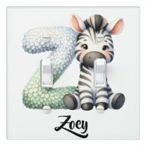 Personalize Letter Z Monogram Name Nursery Kids Light Switch Cover