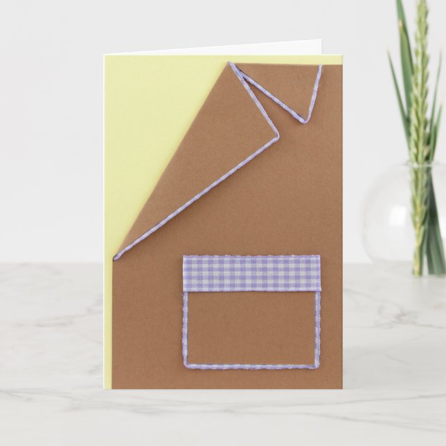 Personalize light brown Birthday blazer Card (Front)