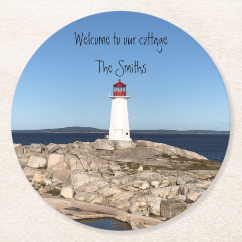 Personalize Lighthouse coasters