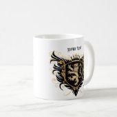 Personalize Lion Crest Coffee Mug (Front Right)
