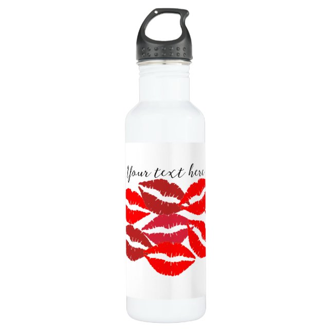 Personalize Lips Water Bottle  (Front)