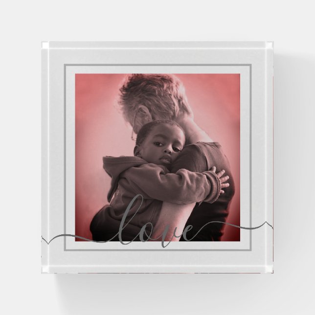 Personalize Love Paperweight - Mother's Day (Front)