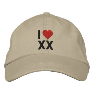 Personalize Love with your 2 letter monogram! Embroidered Baseball Hat