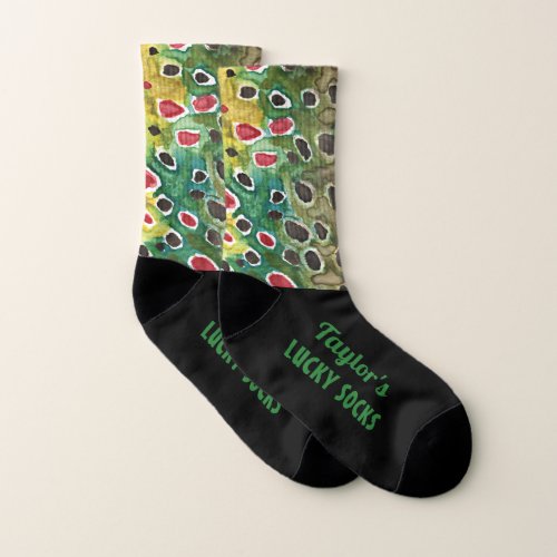 Personalize Lucky Fishing Socks