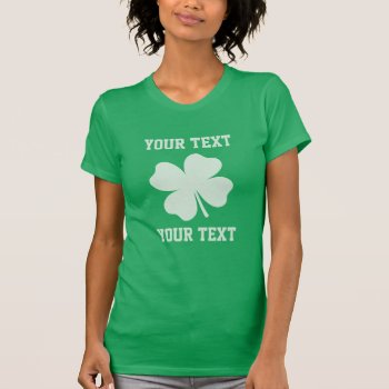 Unisex Love Irish Shamrock T-Shirt St Patricks Day Gift Four Leaf Clover Ireland Lover Shirt Funny Celtic Love Print Tee Shirt Adults Kids