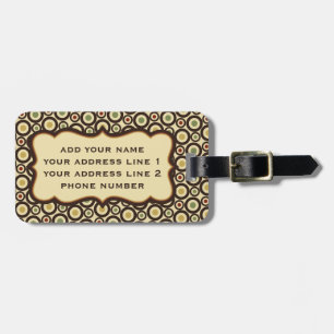 Personalize Luggage Tag w/ leather strap