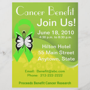 Personalize Lymphoma Fundraising Benefit Flyer