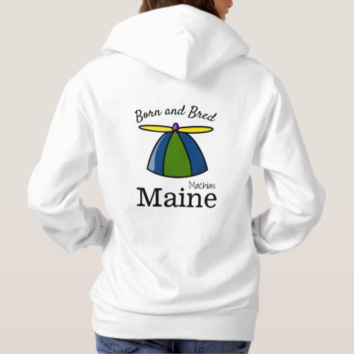 Personalize Made in your town State Beanie Hoodie