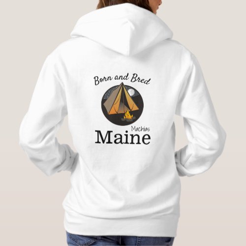 Personalize Made in your town State Camp Hoodie