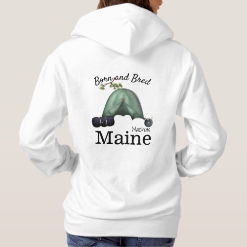 Personalize Made in your town State Camping Hoodie