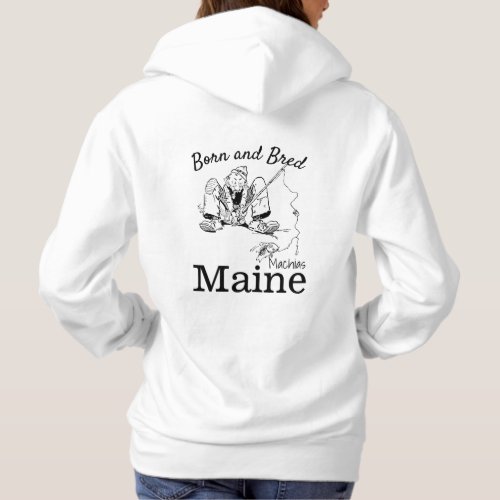 Personalize Made in your town State Fisherman Hoodie