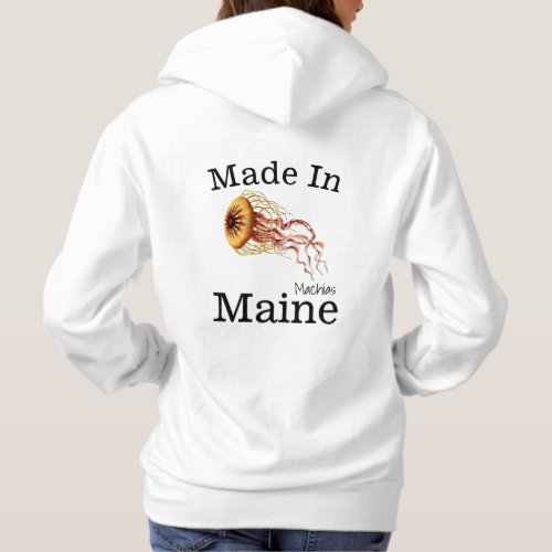 Personalize Made in your town State Jellyfish Hoodie