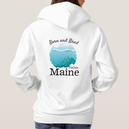Personalize Made in your town State Ocean Hoodie