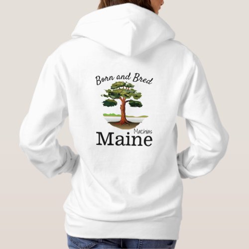 Personalize Made in your town State Tree Hoodie