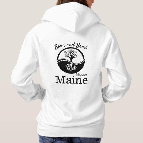 Personalize Made in your town State Ying Yang Hoodie