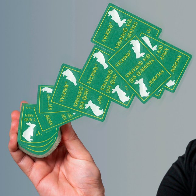 Personalize Magician White Rabbit Poker Cards (Creator Uploaded)