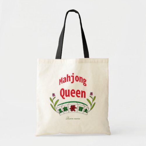 Personalize mahjong queen Tote Bag
