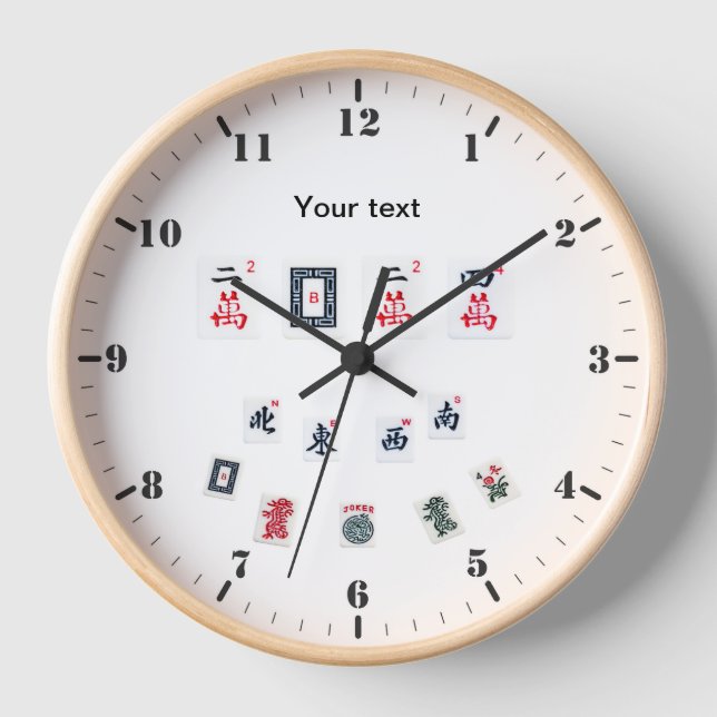 Personalize MahJong symbols for 2024 Clock (Front)