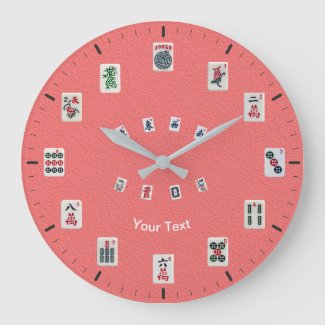 Personalize MahJong tiles design on pink