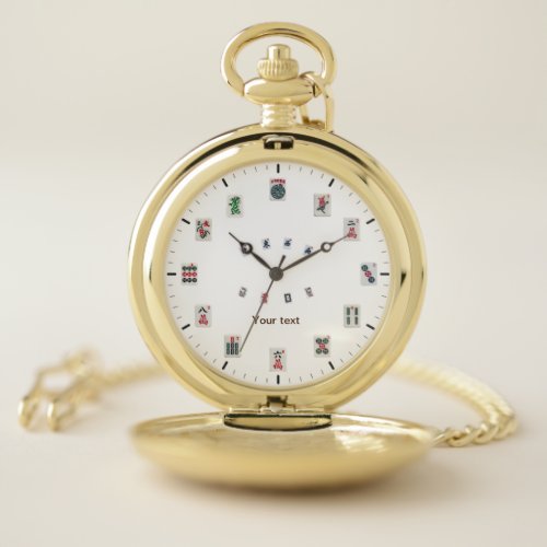 Personalize MahJongg tiles design with dials       Pocket Watch
