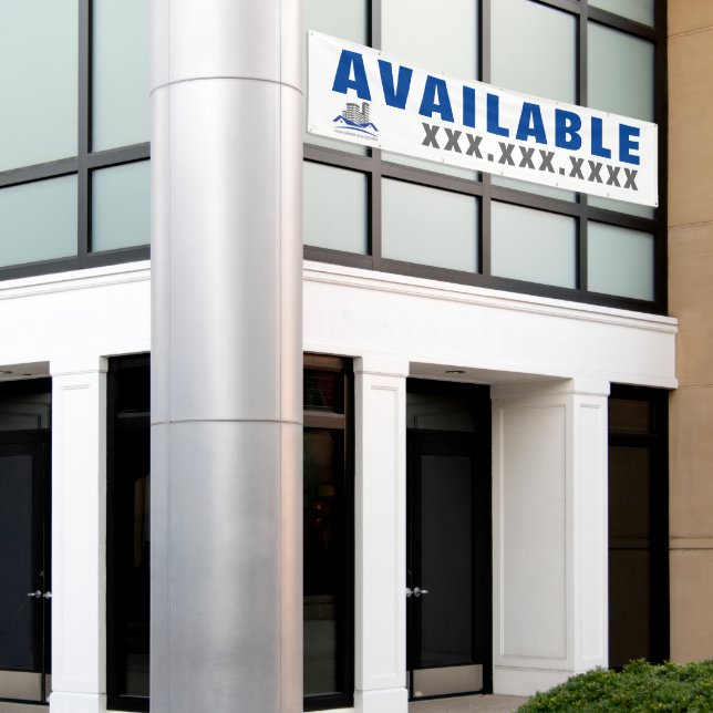 Personalize Mall Space Available Strip Mall Large Banner (Outside Building)