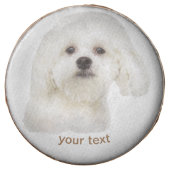 Personalize Maltese puppy Chocolate Covered Oreo (Front)