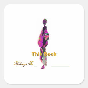 Personalize Man Standing Bookplate