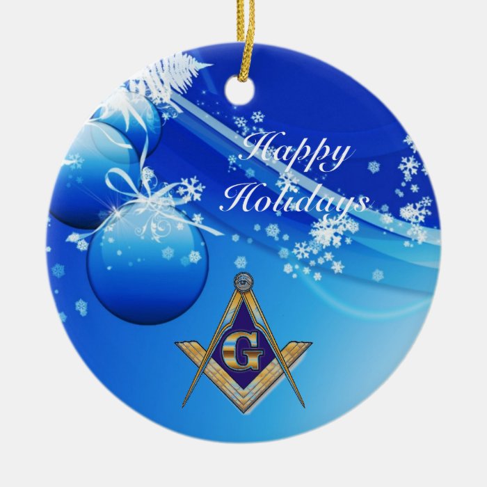Personalize Masonic Emblem Ornament