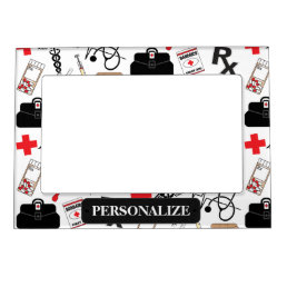 Personalize - Medical Pattern  Magnetic Frame