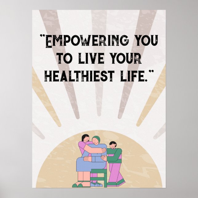 Personalize medical quotes poser for hospital  poster (Front)