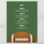 Personalize Menu Cards Sports Party Football Theme at Zazzle
