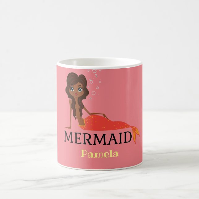 Personalize Mermaid Design Coffee Mug (Center)