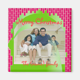 Personalize Merry Christmas Photo ... - Customized Magnet