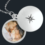 Personalize Message or Name & Photo Locket<br><div class="desc">Personalize message or name in black script and add your photo. Text can be deleted on product order page. Click “Customize” to change colors and type styles.</div>