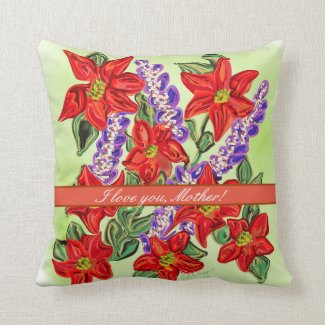 Personalize Modern Beautiful Mother’s Day  Throw P