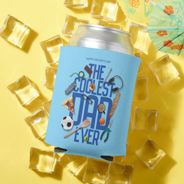 Personalize Modern The Coolest Dad Ever Can Cooler (In Situ Summer)