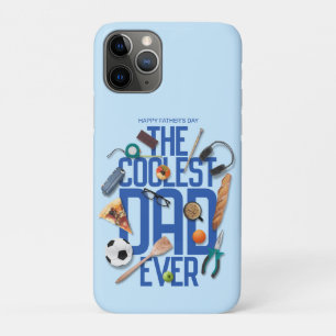Personalize Modern The Coolest Dad Ever iPhone 11 Pro Case