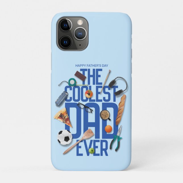 Personalize Modern The Coolest Dad Ever Case-Mate iPhone Case (Back)