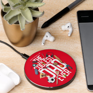 Personalize Modern The Coolest Dad Ever Wireless Charger