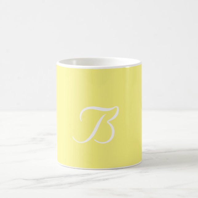 Personalize Monogram B Return Address Label Coffee Mug (Center)