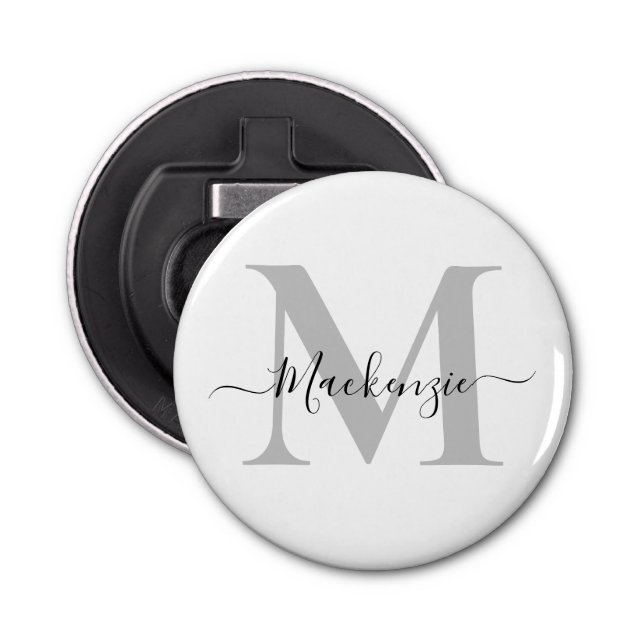 Personalize Monogram Initial Name Bottle Opener (Front)