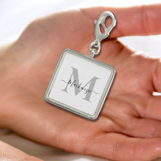 Personalize Monogram Initial Name Charm