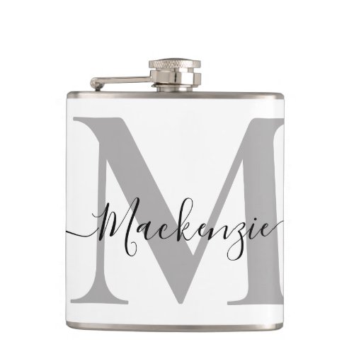 Personalize Monogram Initial Name Flask