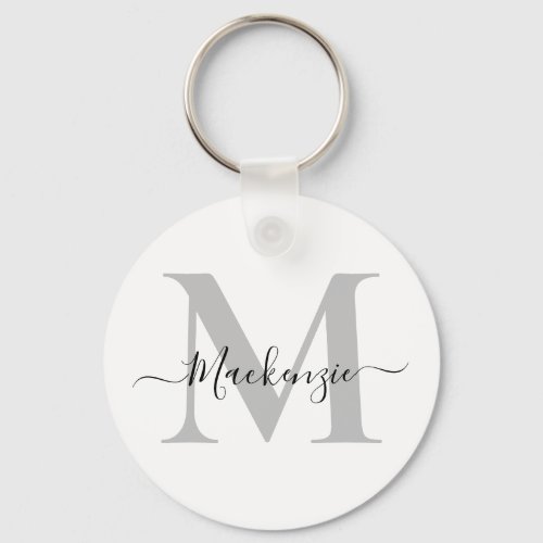Personalize Monogram Initial Name Keychain