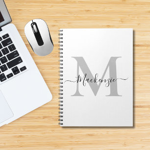 Personalize Monogram Initial Name Notebook