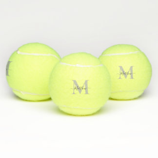 Personalize Monogram Initial Name Tennis Balls