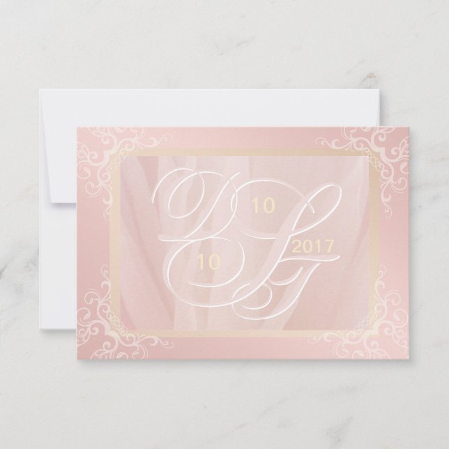 Personalize Monogram RSVP Card (Front)